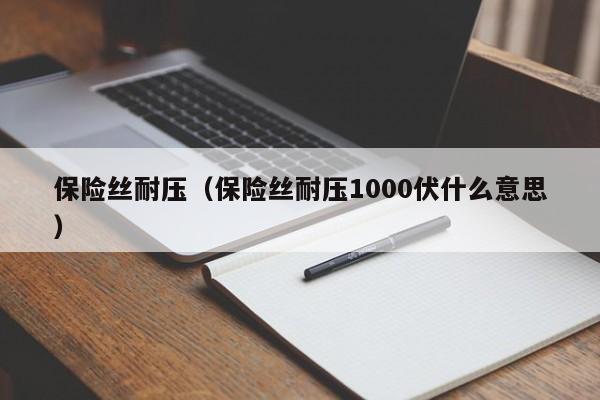 保险丝耐压（保险丝耐压1000伏什么意思）